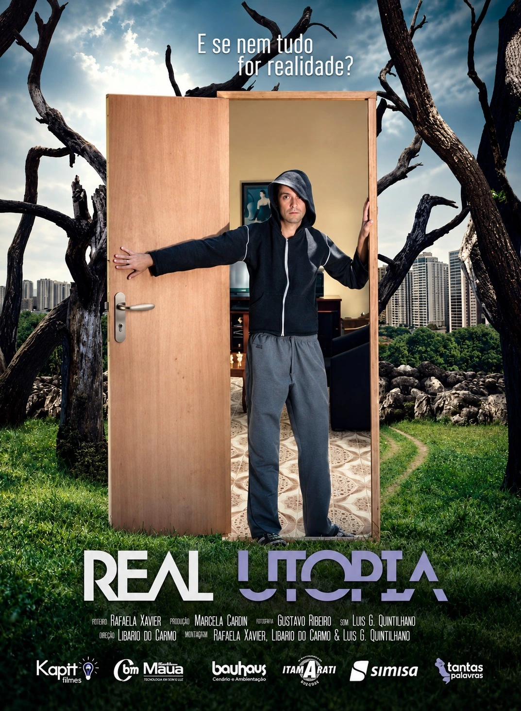 Pôster de Real Utopia fornecido pela Libas Criações